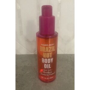 NEW Trader Joe's BRAZIL NUT Travel Sized Body Oil, 2 fl oz LIMITED SEASONAL